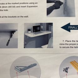 Wall Mounted Folding Table 