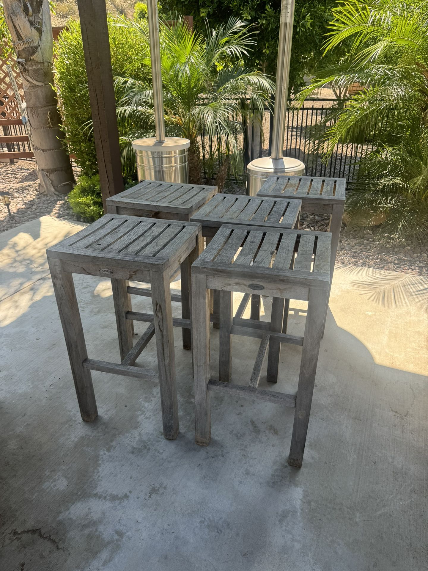 TEAK 30 Inch Bar Stools (8 Available)