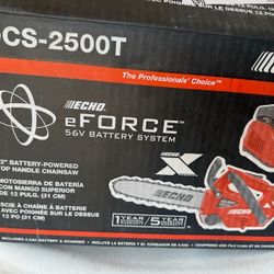56V 12 in. X Series Cordless Battery Top Handle Arborist Professional-Grade Chainsaw with 2.5Ah Battery and Charger
by

ECHO
