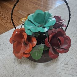 Mexican Metal Flowers