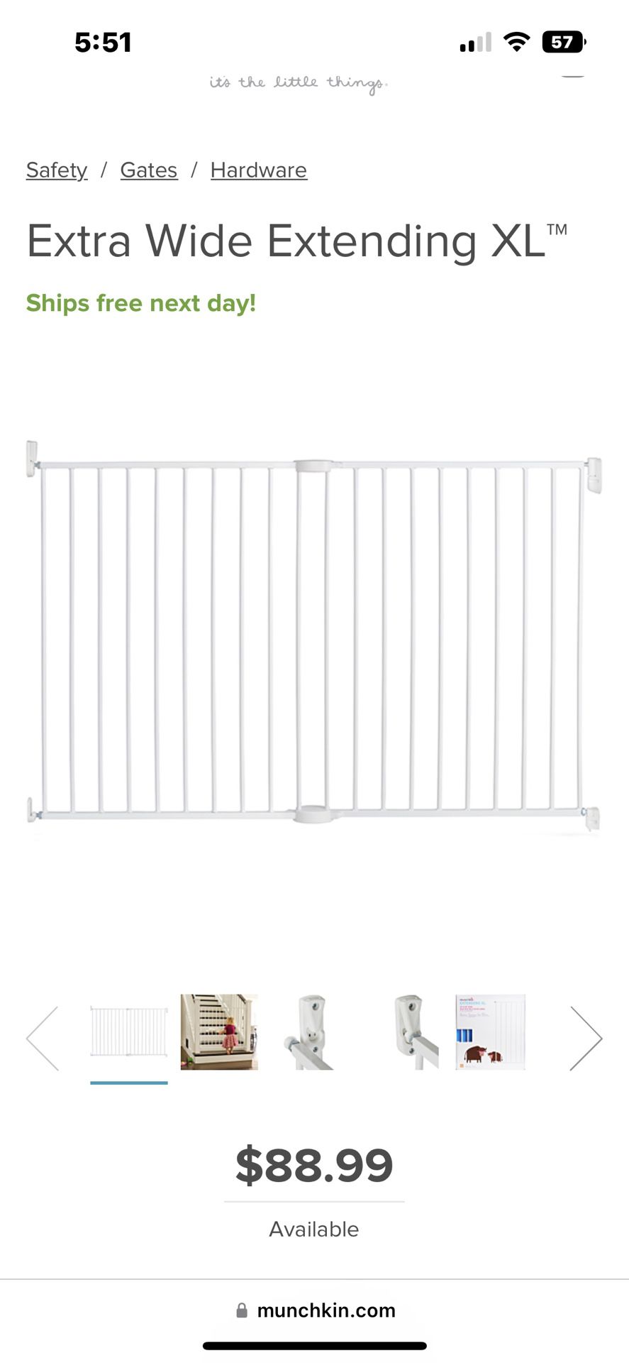 Extendable Wide Baby Gate
