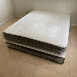 Queen Mattress Set – Medium – Brand New – Delivery Available 🚚