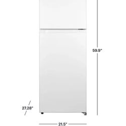 Insignia Top- Freezer Refrigerator - White 