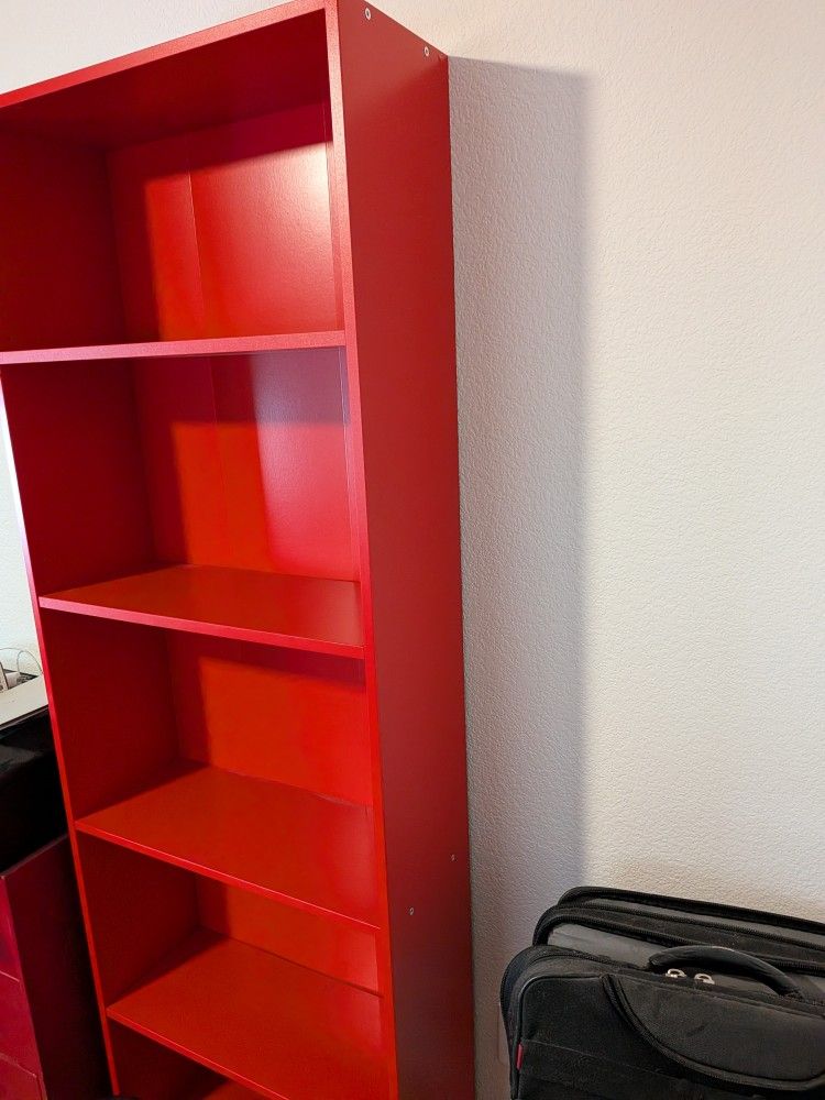 Red Bookshelf