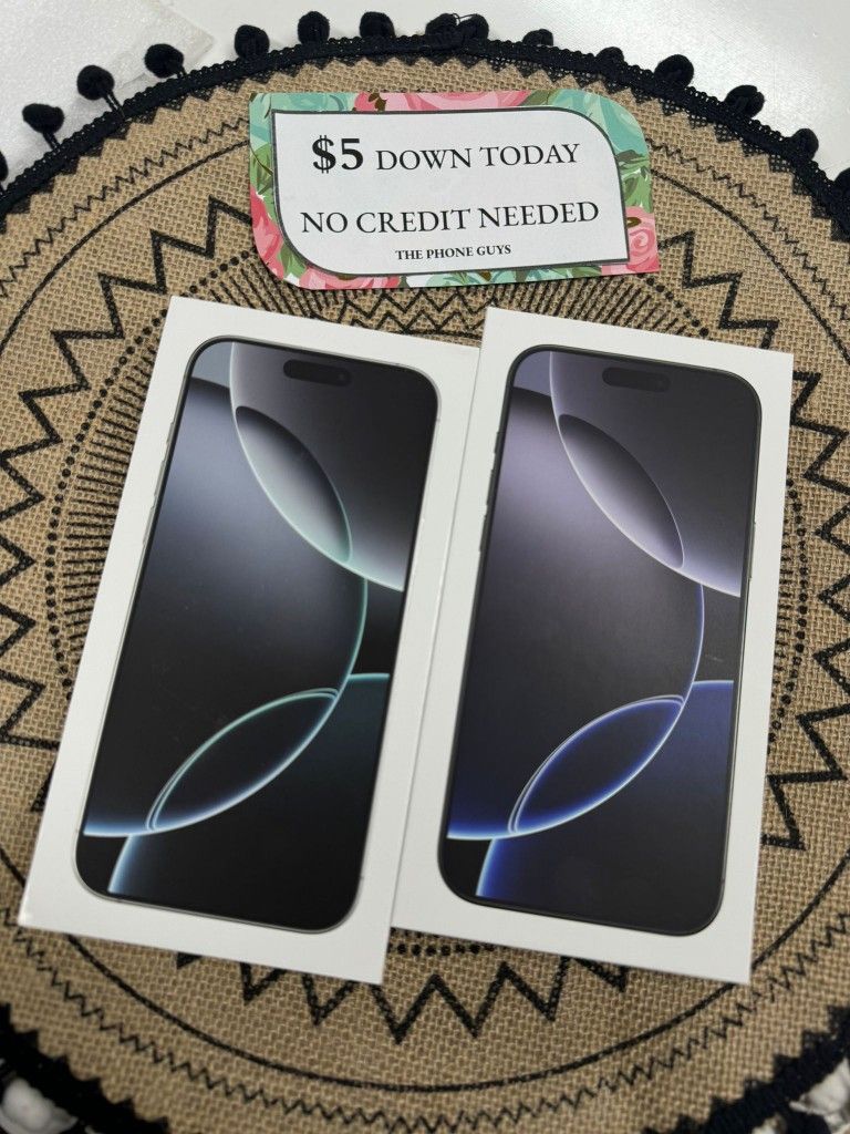 🚀 iPhone 16 Pro Max – Only $5 DOWN, Get Yours Today! 💥