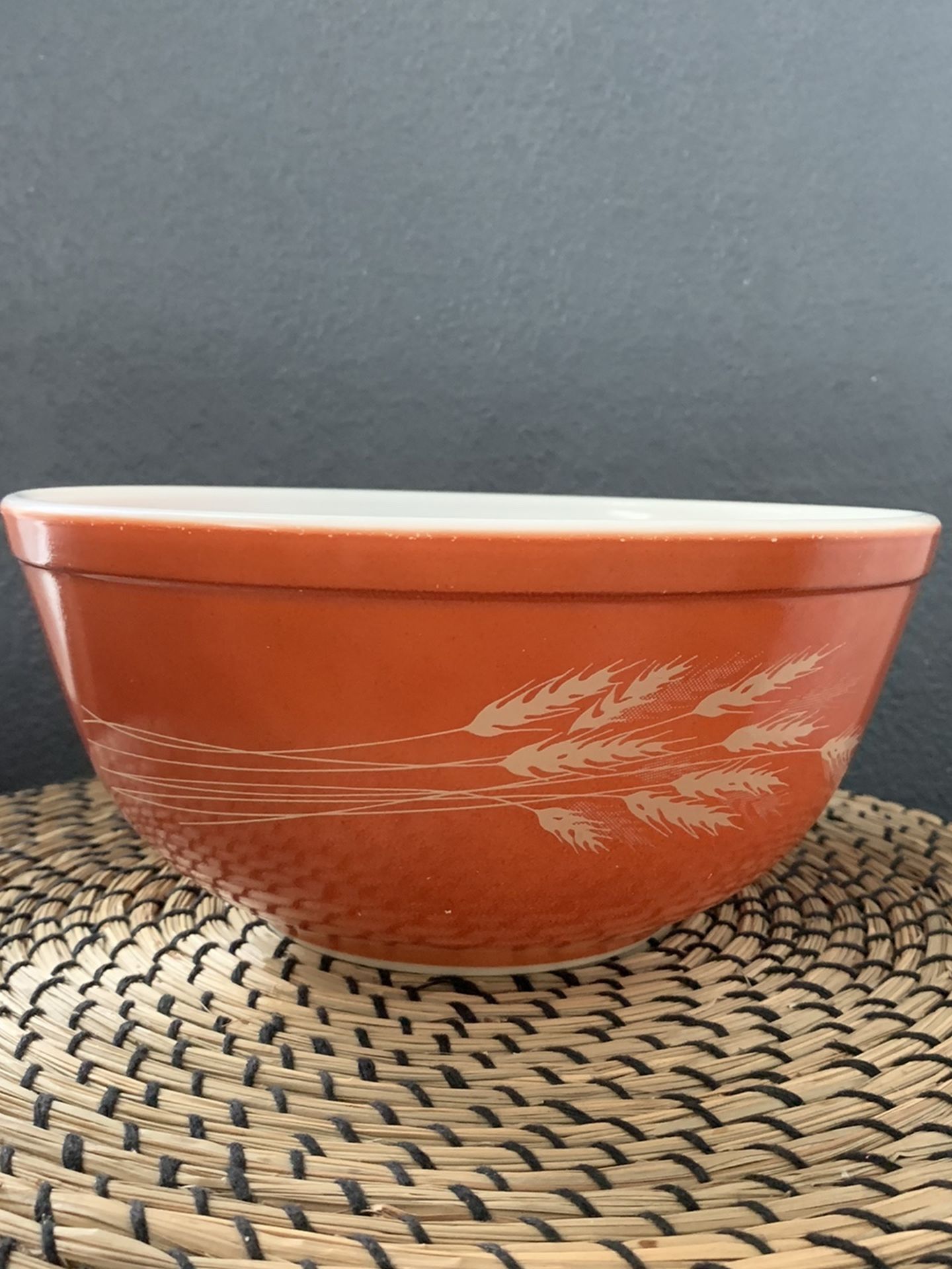 Vintage Pyrex Red autumn harvest mixing bowl