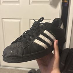 Adidas Superstars Black Size 10.5 Worn