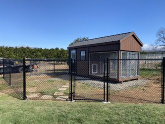 Chain link fencing