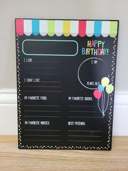 🎂 Birthday Chalkboard
