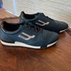 BALLY DARK BLUE SHOES 8 1/2 US 