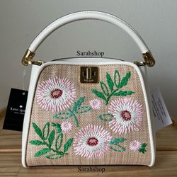 Kate Spade Phoebe Straw Small Top Handle Bag