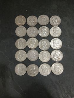 Silver coins.