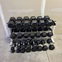 Dumbbells And Rack 
