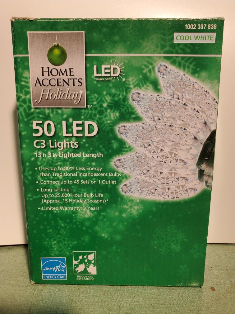 50 LED Cool White C3 Lights