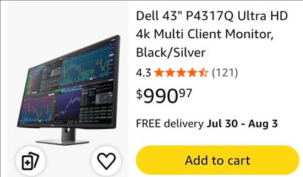 Dell Monitor P4317Q 43inch