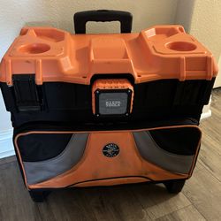 Klein Tools Rolling Tool Bag w/Bluetooth Speaker