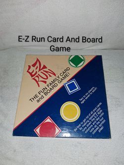 Vintage 1986 E-Z Run (The Family Card And Board ) In Excellent New Condition (Is Complete Nothing Missing)