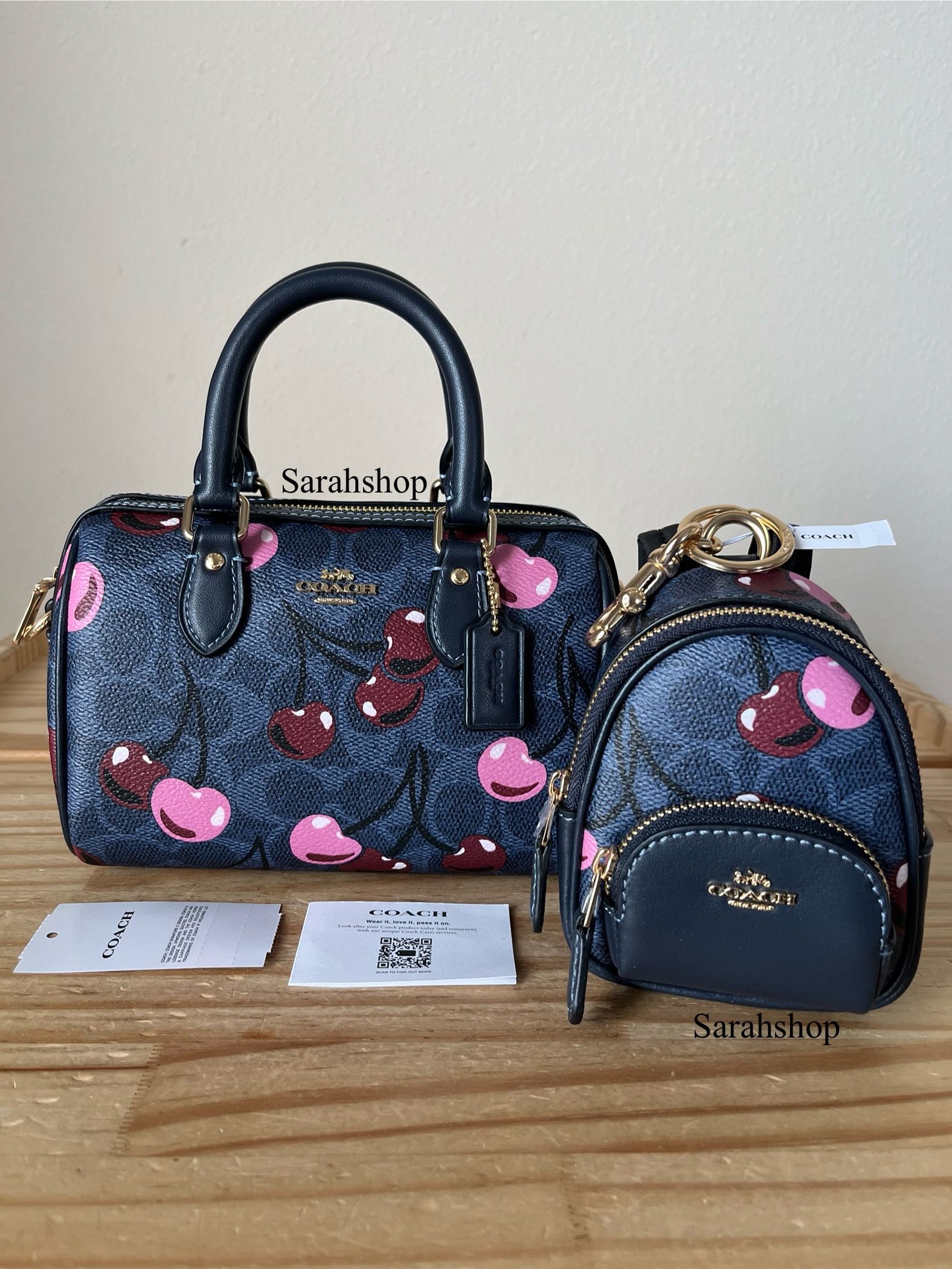 Coach Mini Rowan Crossbody & Bag Charm