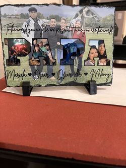 Personalized photo  slate