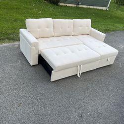 Beige Couch With Chaise