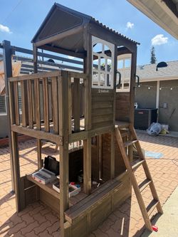 KidKraft Wooden Outdoor Playset Clubhouse