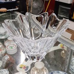 Swedish Signed Crystal Orion Bowl By Lars Hellsten