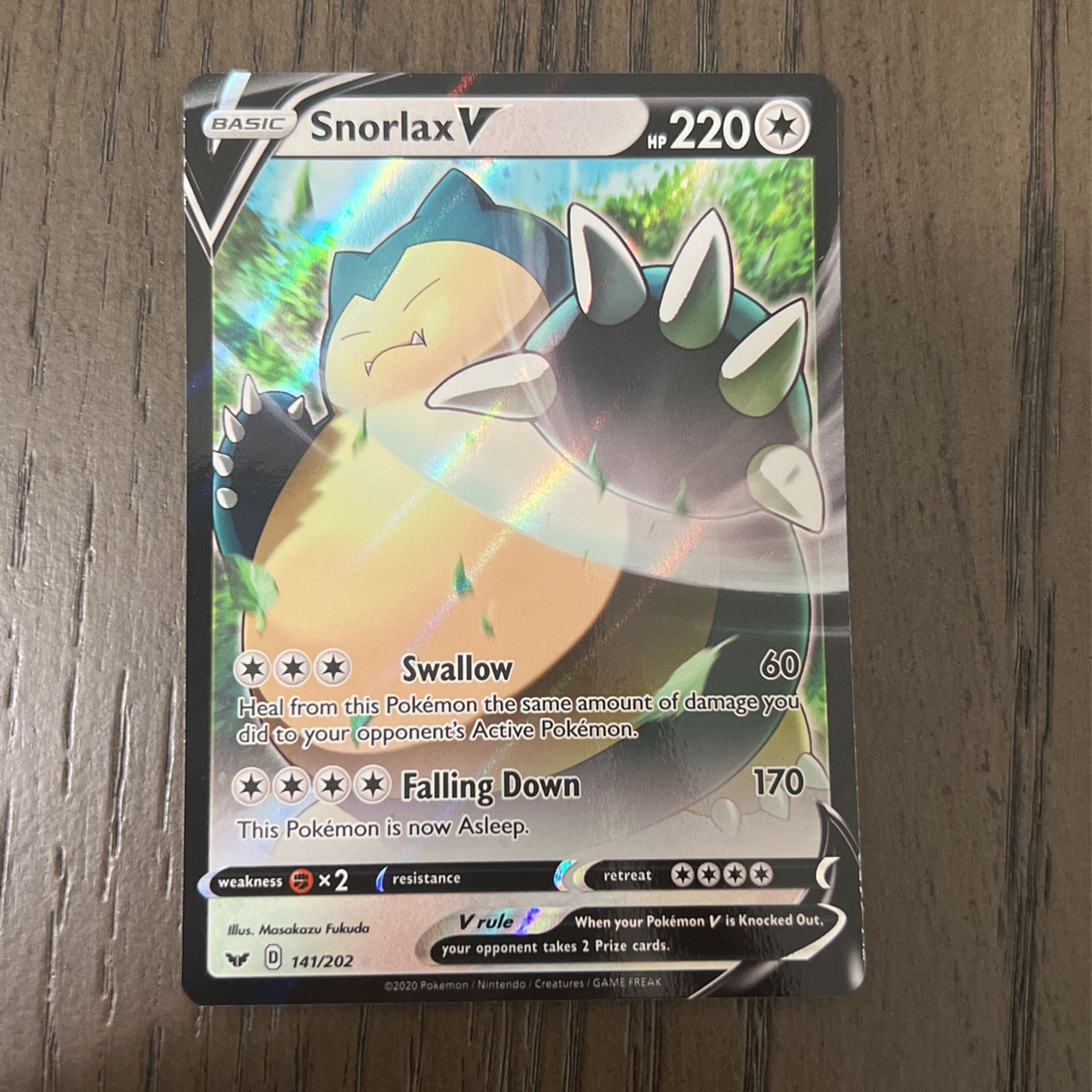 Snorlax V Pokémon Card