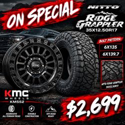 35x12.50R17 & 17’ KMC 552
