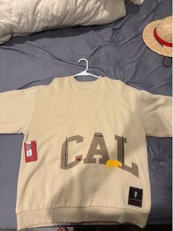 Travis Scott x Mitchell and Ness UC Berkeley Crewneck Tan Size L