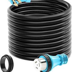 CircleCord UL Listed 50 Amp 50 Feet RV/Generator Cord with Locking Connector, Heavy Duty