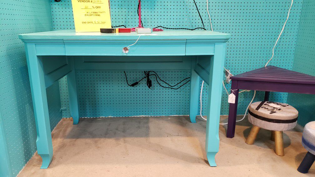 Turquoise Desk