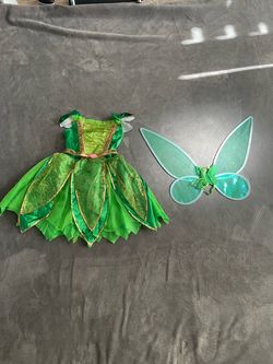 Tinker Bell Kids Costume Dress with Wings