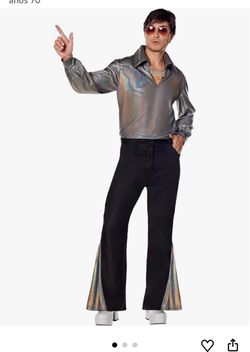 Spirit Halloween Adult Disco Costume, Dancer Costume, Disco Outfit, 1970s-Era Costumes