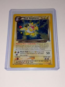 Dark Ampharos Holo Pokémon Card 1/105