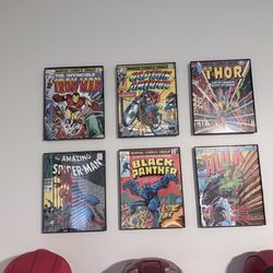 Comic book front page poster with frame