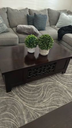 Solid wood coffee table, wrought iron frame decor,wrought iron shelf