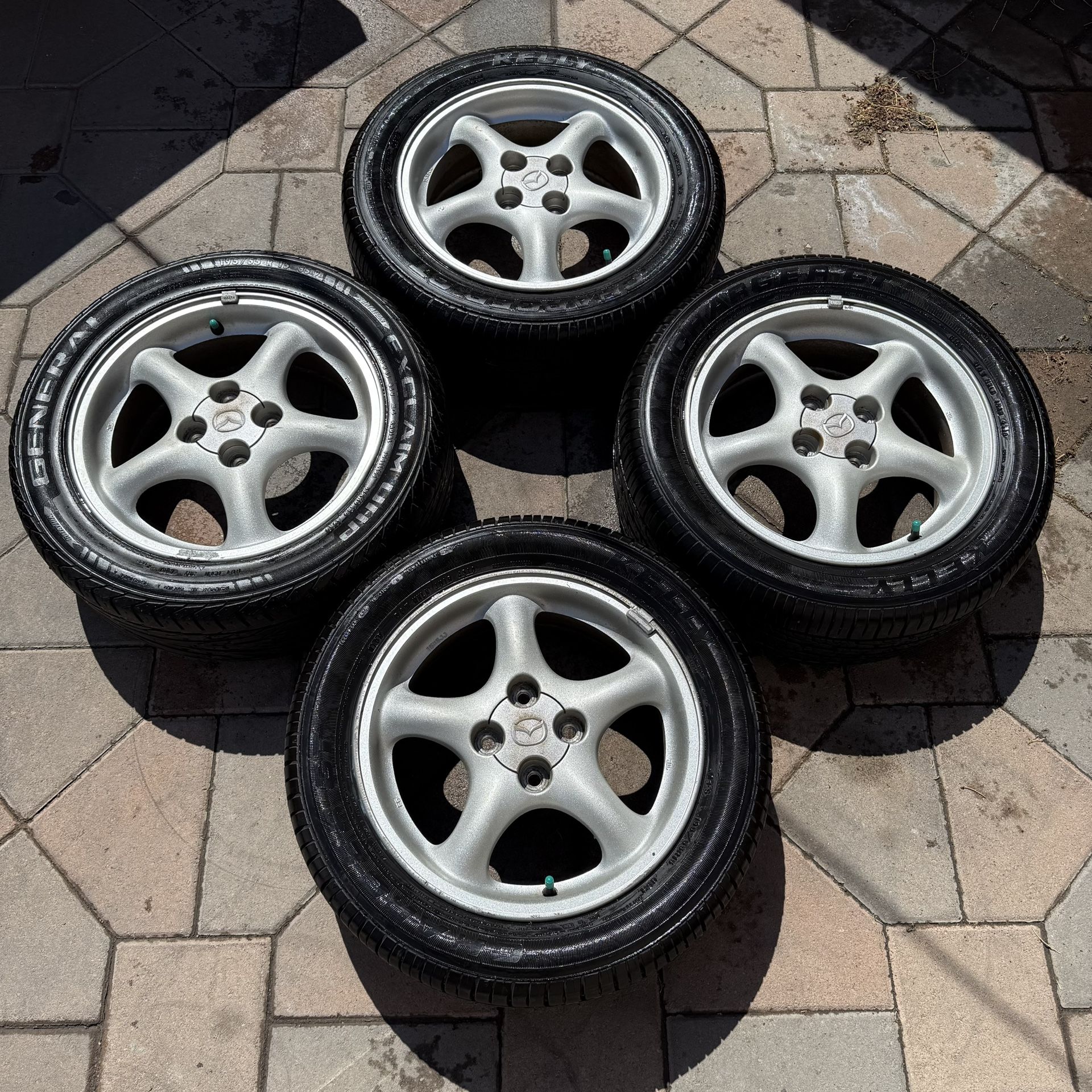 NB Miata wheels 15 inch