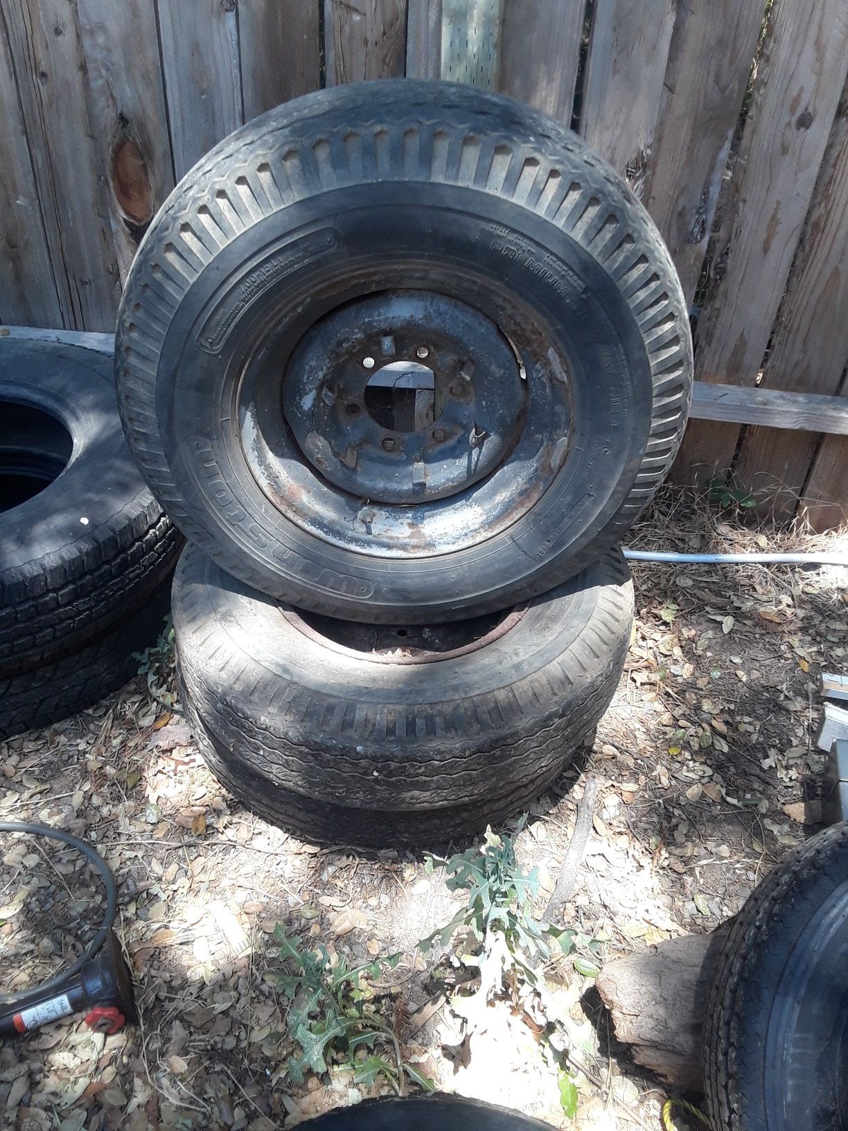 3- Trailer Tires 7.00 15LT