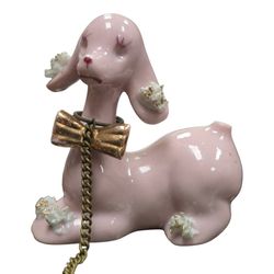 Vintage Pink Poodle 3 X 2 1/2 Inches 