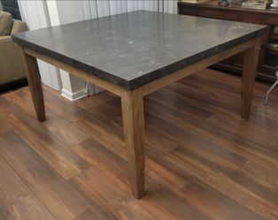 Gray dining table