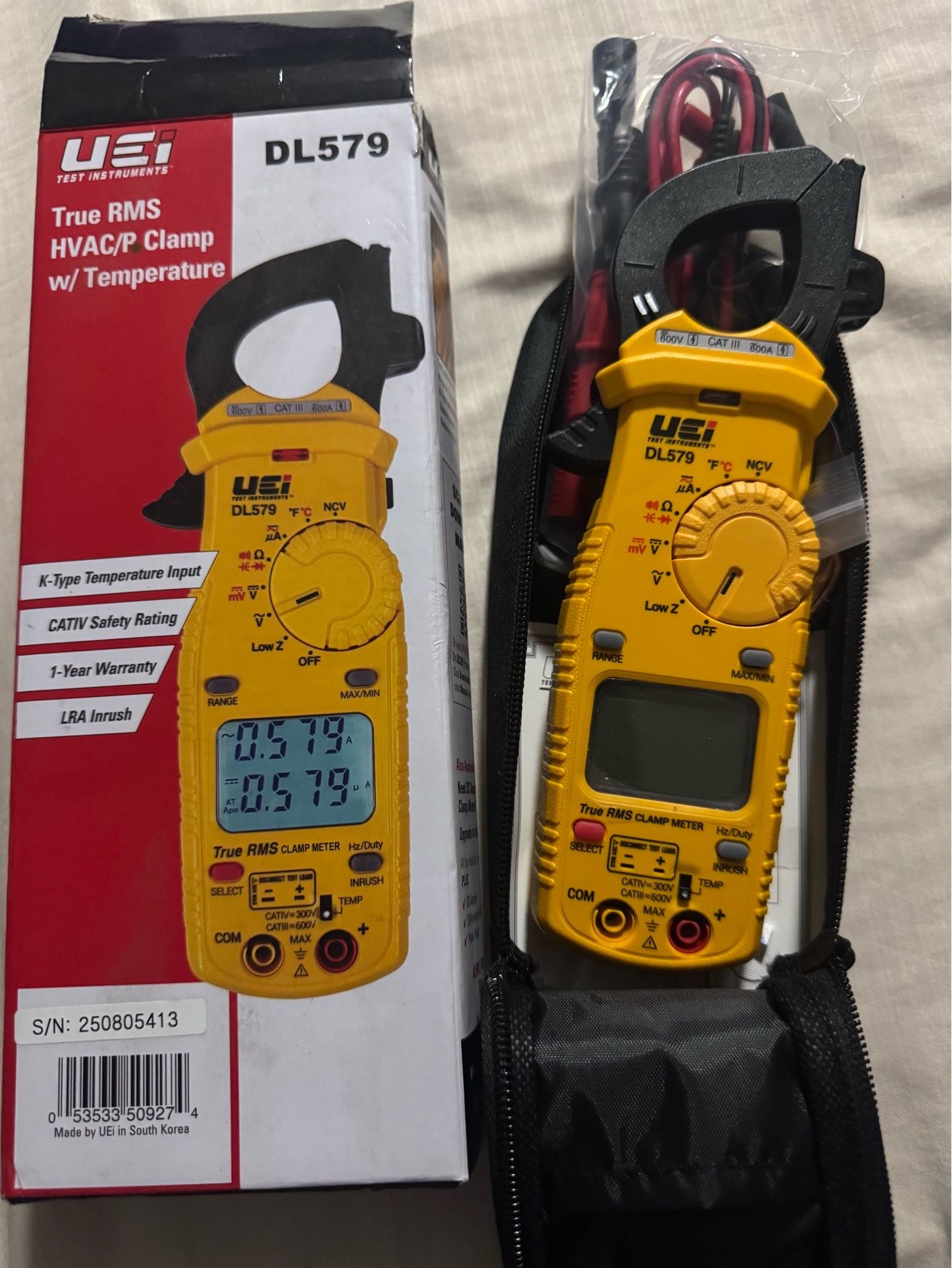 UEI HVAC/P clamp w/temperature