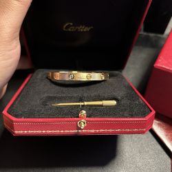 NEW Cartier Love Bracelet Size 17 (Retail $11,900)