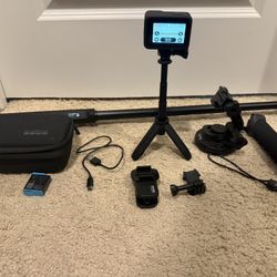 Go Pro Hero 9 Black With Case, 2 Batteries & Accessories