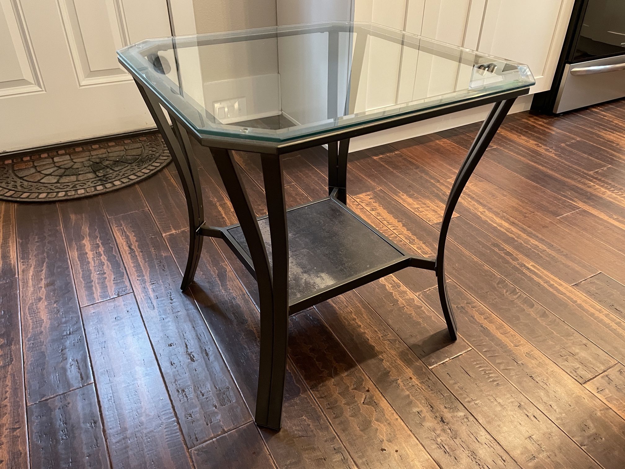 Glass Coffee End Table