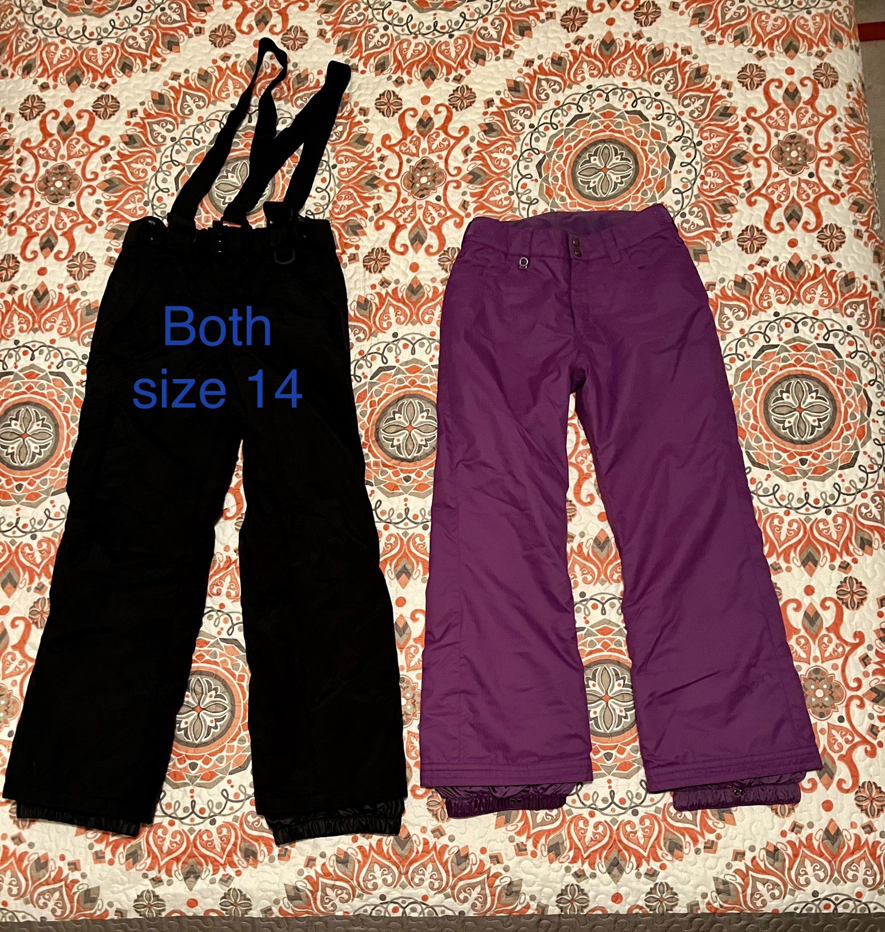 Snow Bibs, Kid’s 14, 14/16, XL (16-18)