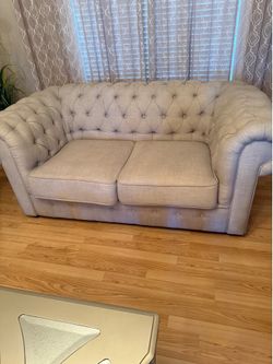 Classic Silver couch two seats