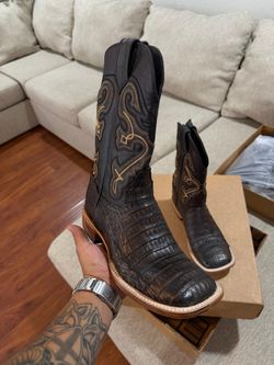 Genuine Lizard Belly Boots