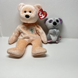 Ty Dearest Flower Bear Plush Stuffed Animal Beanie Babies 8”