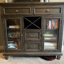 Enclosed Bookshelf/Buffet Cabinet