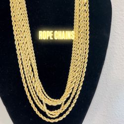 Gold Filled Rope Chains